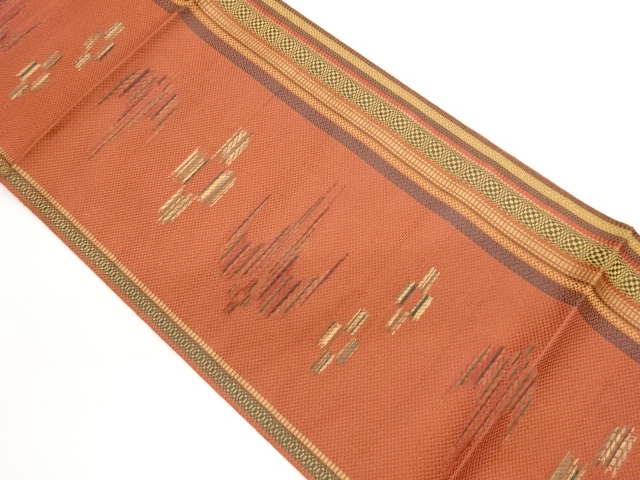 JAPANESE NAGOYA OBI / CHIKUZEN HAKATA / WOVEN STRIPE